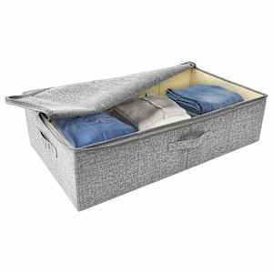 Úložné boxy 2 ks textil 70 x 40 x 18 cm šedé - obrázek 7