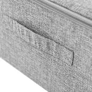 Úložné boxy 2 ks textil 70 x 40 x 18 cm šedé - obrázek 8