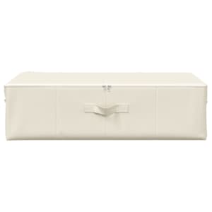 Úložné boxy 2 ks textil 70 x 40 x 18 cm krémové - obrázek 4