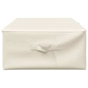 Úložné boxy 2 ks textil 70 x 40 x 18 cm krémové - obrázek 5