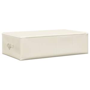 Úložné boxy 2 ks textil 70 x 40 x 18 cm krémové - obrázek 6