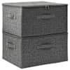 vidaXL hoiukastid 2 tk, kangas, 43 x 34 x 23 cm, antrasiithall