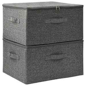 vidaXL hoiukastid 2 tk, kangas, 43 x 34 x 23 cm, antrasiithall