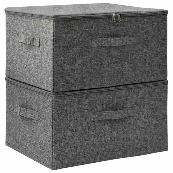 vidaXL hoiukastid 2 tk, kangas, 43 x 34 x 23 cm, antrasiithall