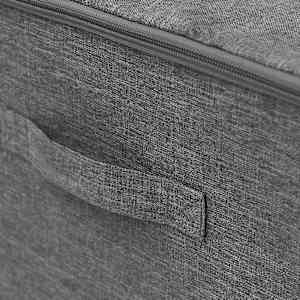 Úložné boxy 2 ks textil 43 x 34 x 23 cm antracitové - obrázek 10
