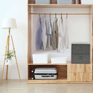 vidaXL hoiukastid 2 tk, kangas, 43 x 34 x 23 cm, antrasiithall