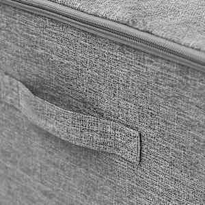 Úložné boxy 2 ks textil 43 x 34 x 23 cm šedé - obrázek 10