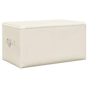 Úložné boxy 2 ks textil 43 x 34 x 23 cm krémové - obrázek 6