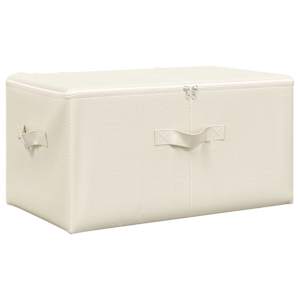 Úložné boxy 2 ks textil 43 x 34 x 23 cm krémové - obrázek 7