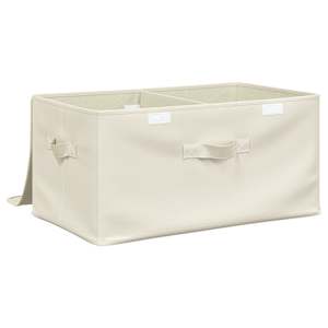 Úložné boxy 2 ks textil 43 x 34 x 23 cm krémové - obrázek 8