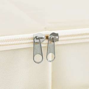 Úložné boxy 2 ks textil 43 x 34 x 23 cm krémové - obrázek 9