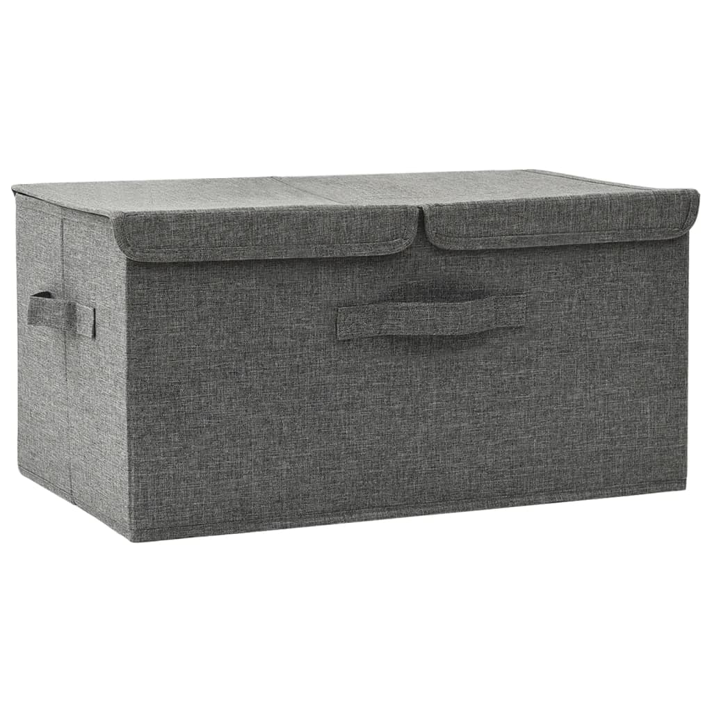 vidaXL Úložný box textil 50 x 30 x 25 cm antracitový