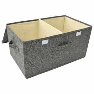 Úložné boxy 2 ks textil 50 x 30 x 25 cm antracitové - obrázek 5