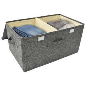 Úložné boxy 2 ks textil 50 x 30 x 25 cm antracitové - obrázek 10