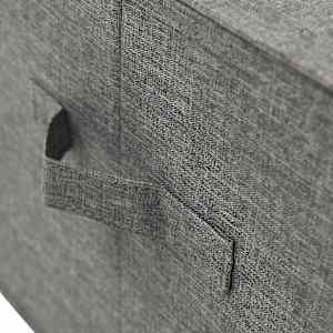 Úložné boxy 2 ks textil 50 x 30 x 25 cm antracitové - obrázek 9