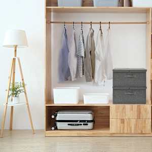 Škatla za shranjevanje 2 kosa blago 50x30x25 cm antracitna