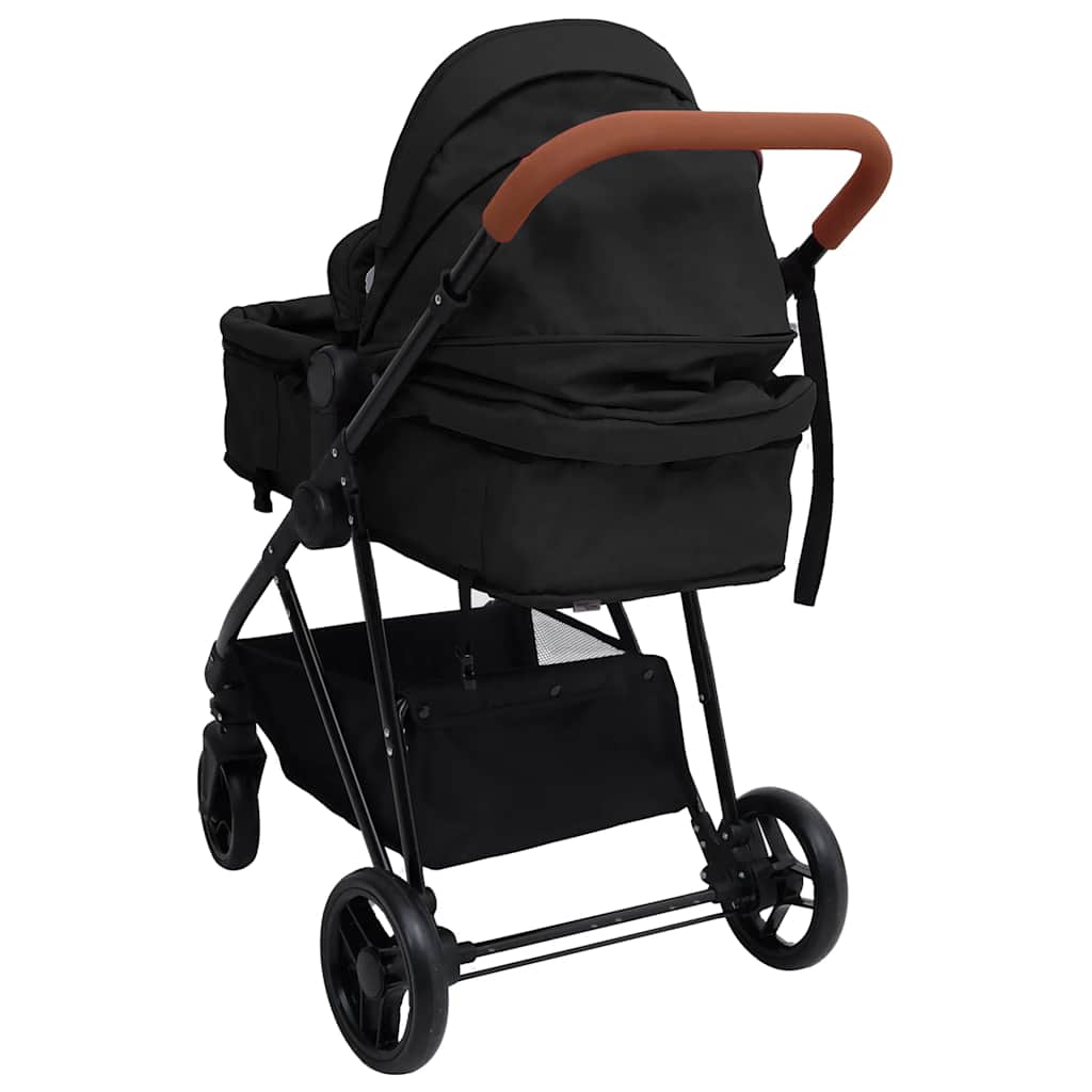 Kinderwagen Kombikinderwagen Babyschale Buggy Reisebuggy Kinder Stahl vidaXL - Bild 12 von 28