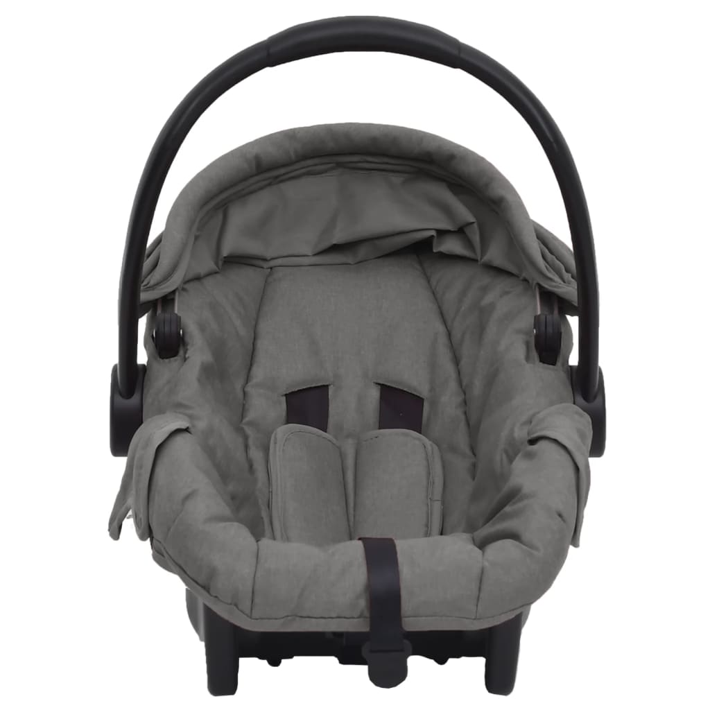 vidaXL Sillita de coche para bebés gris claro 42x65x57 cm