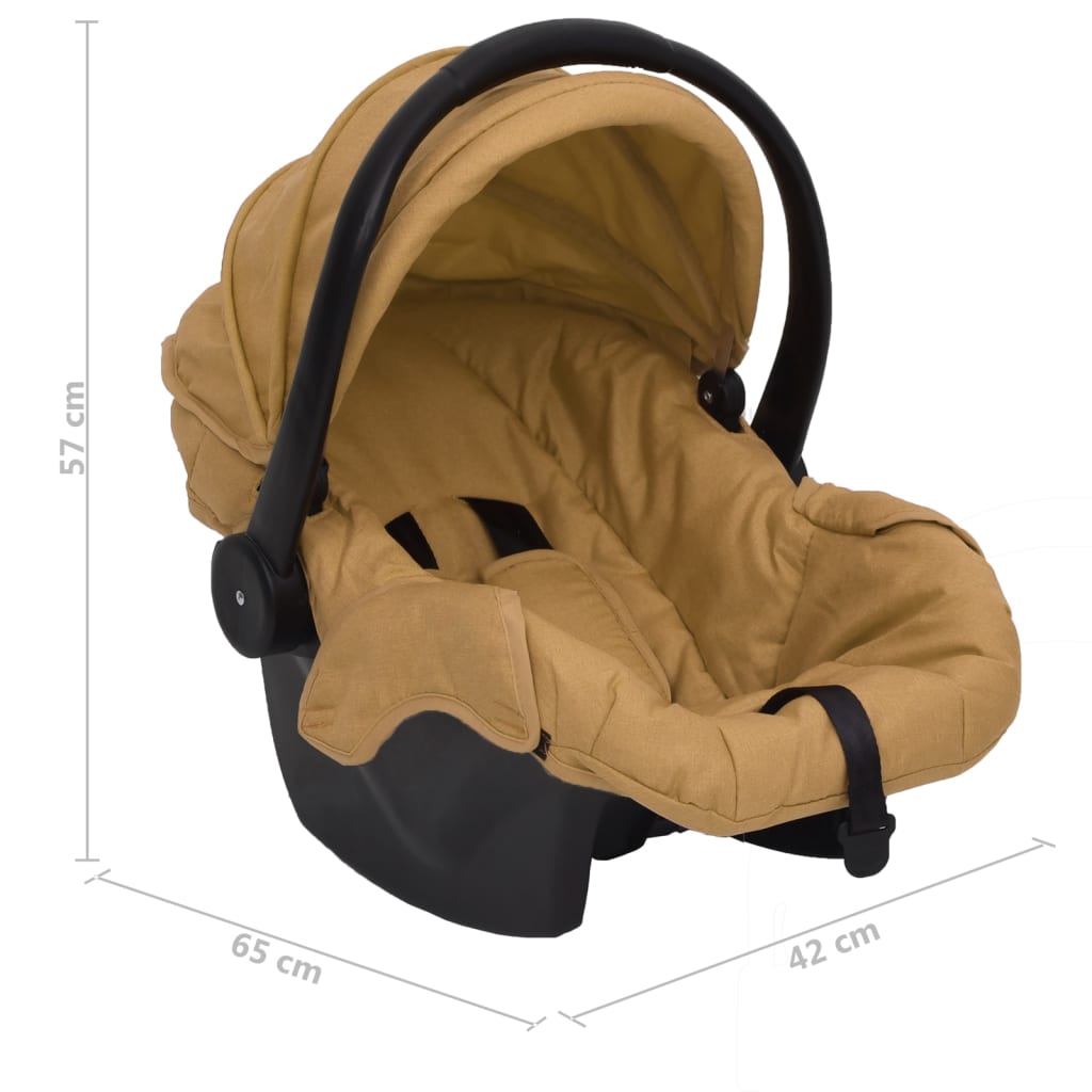 Babyautostoel 42x65x57 cm taupe