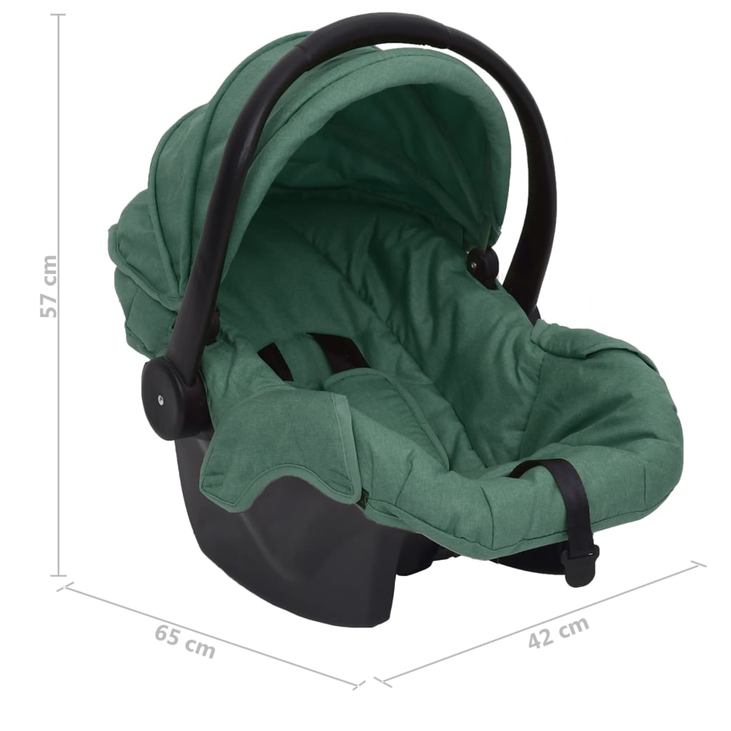 Babyautostoel 42x65x57 cm groen