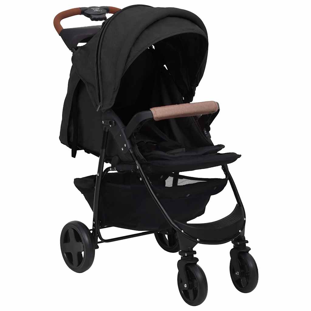 Thumbnail - vidaXL 2-in-1 Kinderwagen Anthrazit Stahl