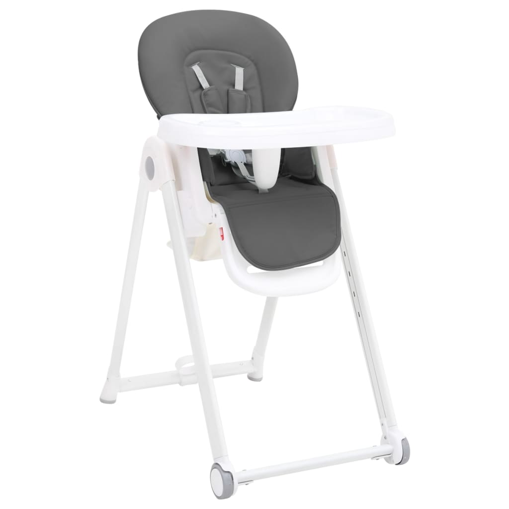vidaXL Kinderstoel aluminium donkergrijs