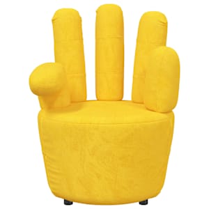 vidaXL Stuhl in Handform Senfgelb Samt