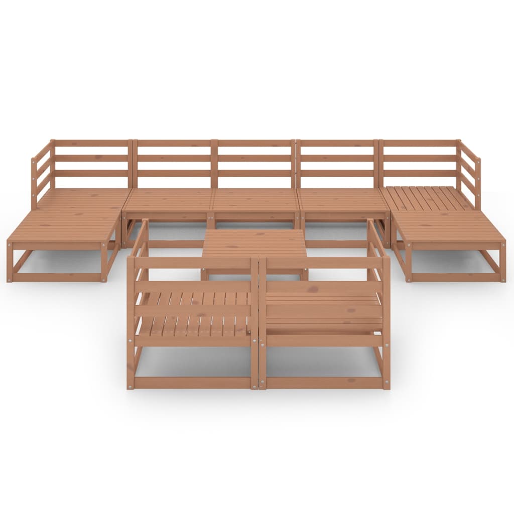 Thumbnail - vidaXL 10-tlg. Garten-Lounge-Set Honigbraun Massivholz Kiefer
