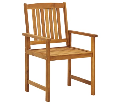 vidaXL Garden Chairs 8 pcs Solid Acacia Wood