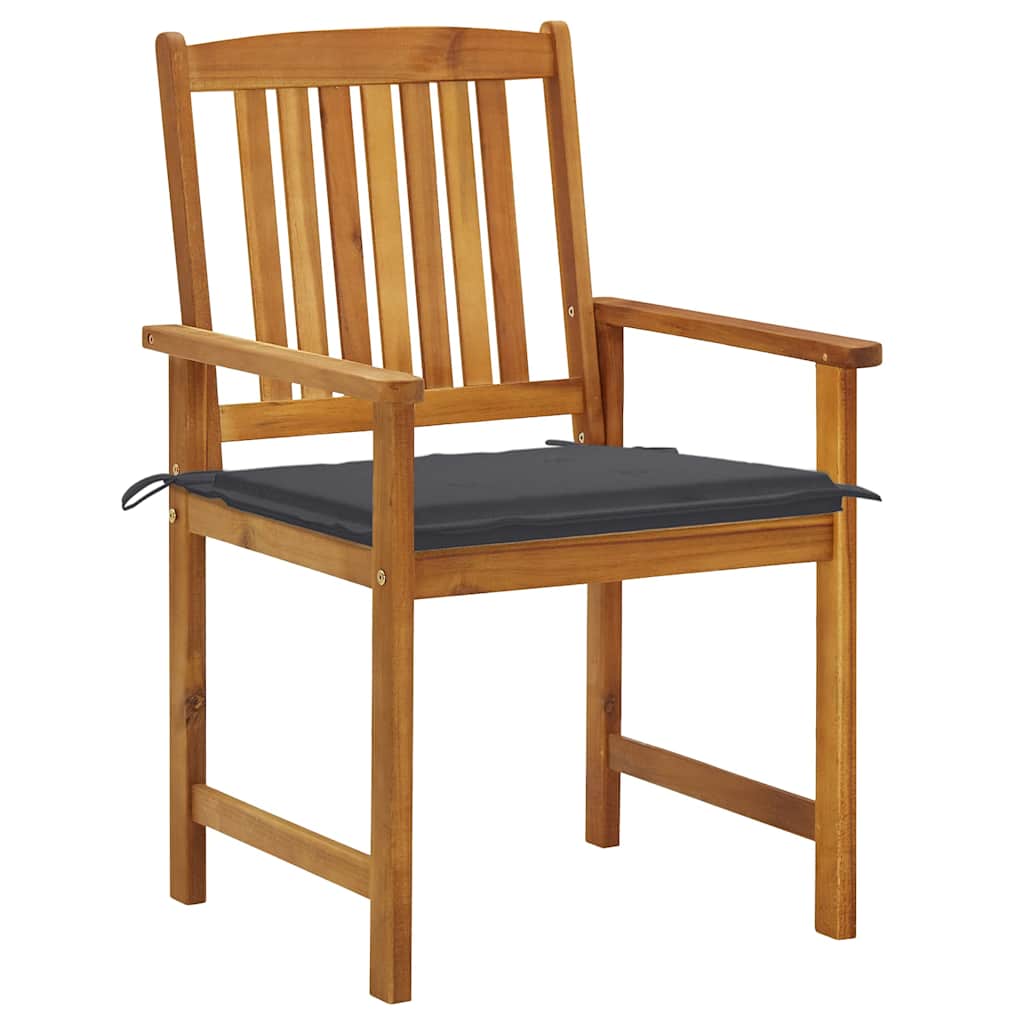 

vidaXL Tuinstoelen 6 st met kussens massief acaciahout