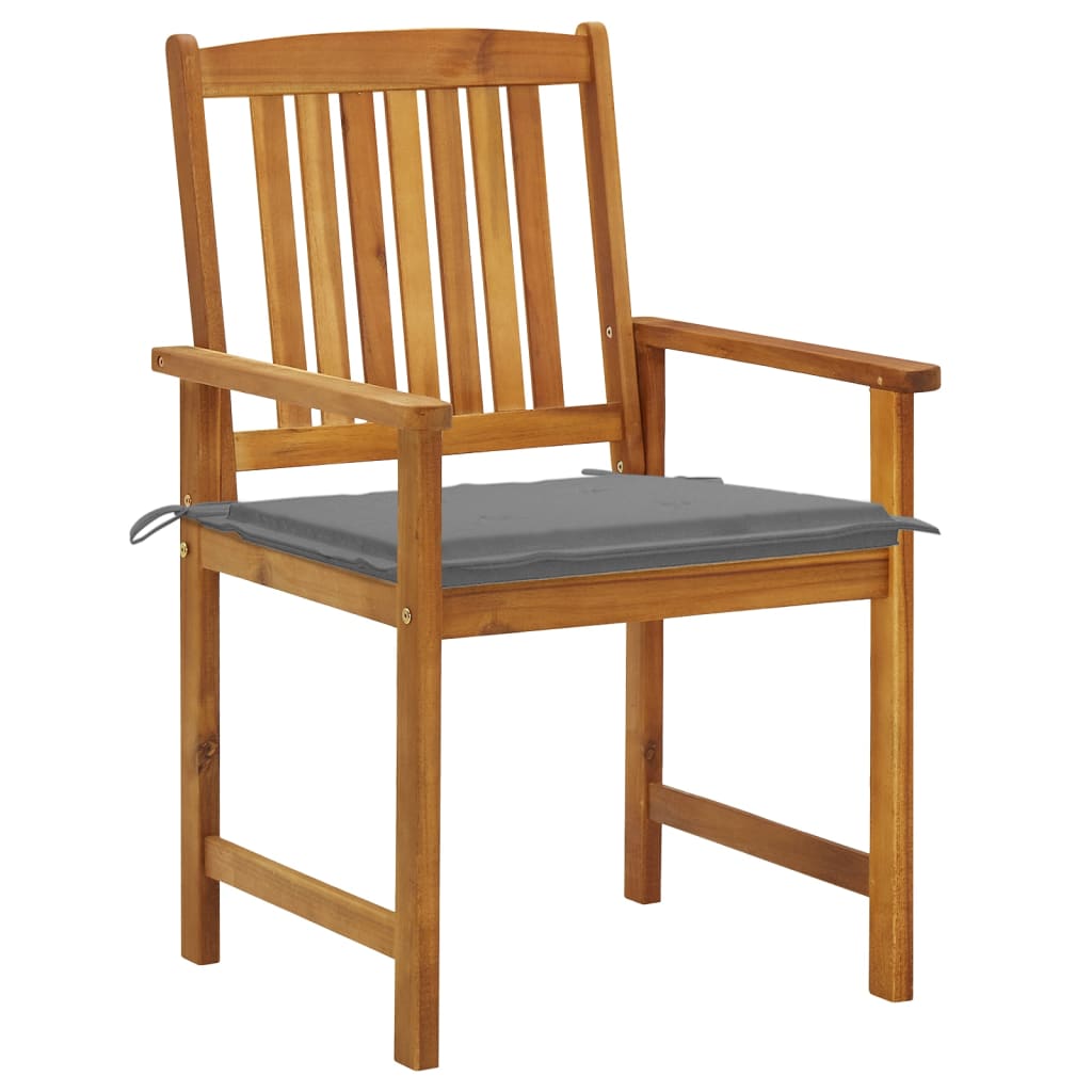 vidaXL Tuinstoelen 6 st met kussens massief acaciahout afbeelding