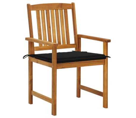 vidaXL Vrtne stolice s jastucima 6 kom od masivnog drva bagrema