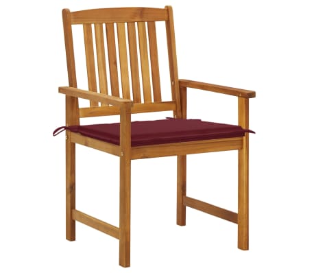 vidaXL Vrtne stolice s jastucima 6 kom od masivnog drva bagrema