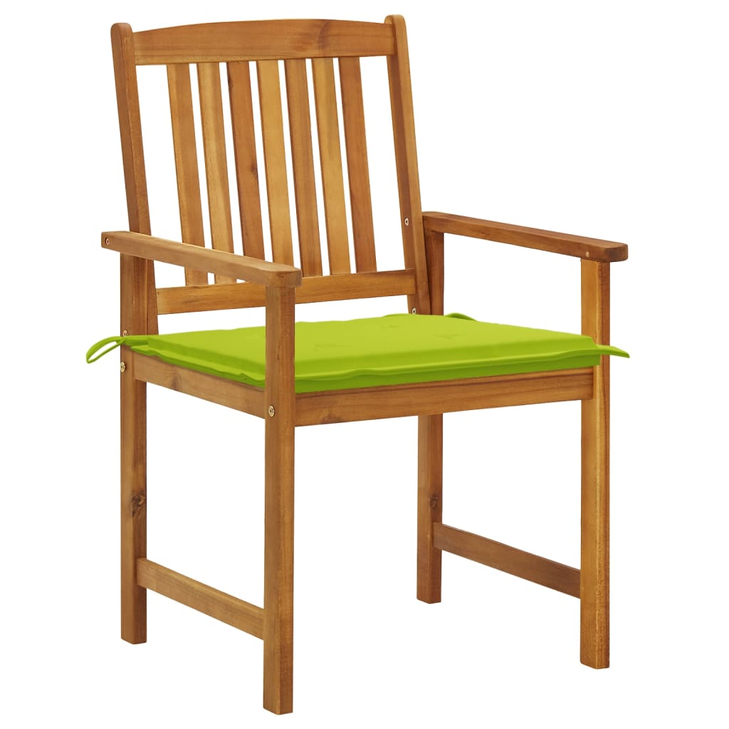 

vidaXL Tuinstoelen 6 st met kussens massief acaciahout