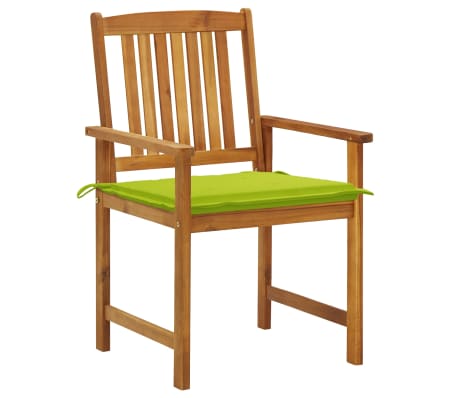 vidaXL Vrtne stolice s jastucima 6 kom od masivnog drva bagrema