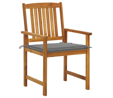 vidaXL Tuinstoelen 8 st met kussens massief acaciahout