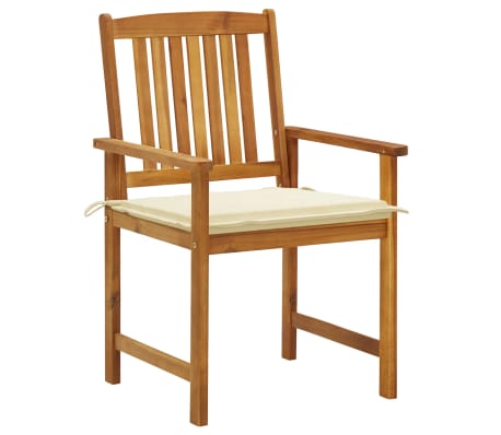 vidaXL 8 db t&ouml;m&ouml;r ak&aacute;cfa kerti sz&eacute;k p&aacute;rn&aacute;kkal