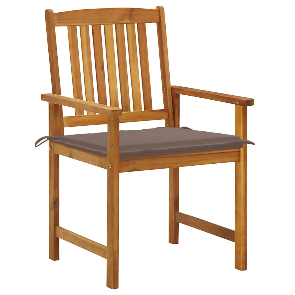 vidaXL Tuinstoelen 8 st met kussens massief acaciahout afbeelding