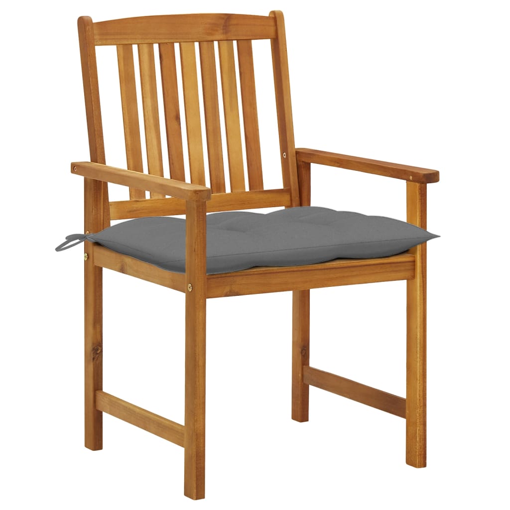 

vidaXL Tuinstoelen 6 st met kussens massief acaciahout