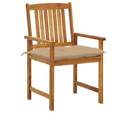 vidaXL Vrtne stolice s jastucima 6 kom od masivnog drva bagrema