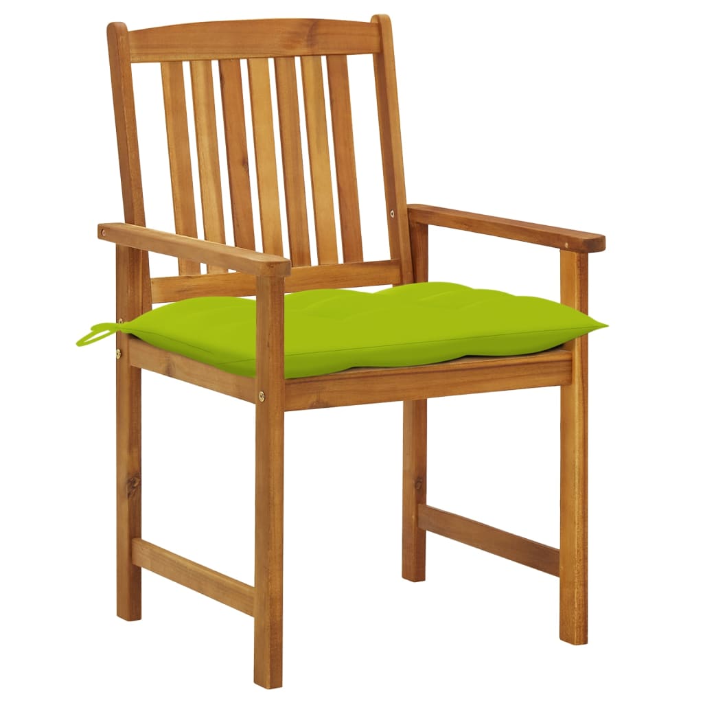 

vidaXL Tuinstoelen 6 st met kussens massief acaciahout