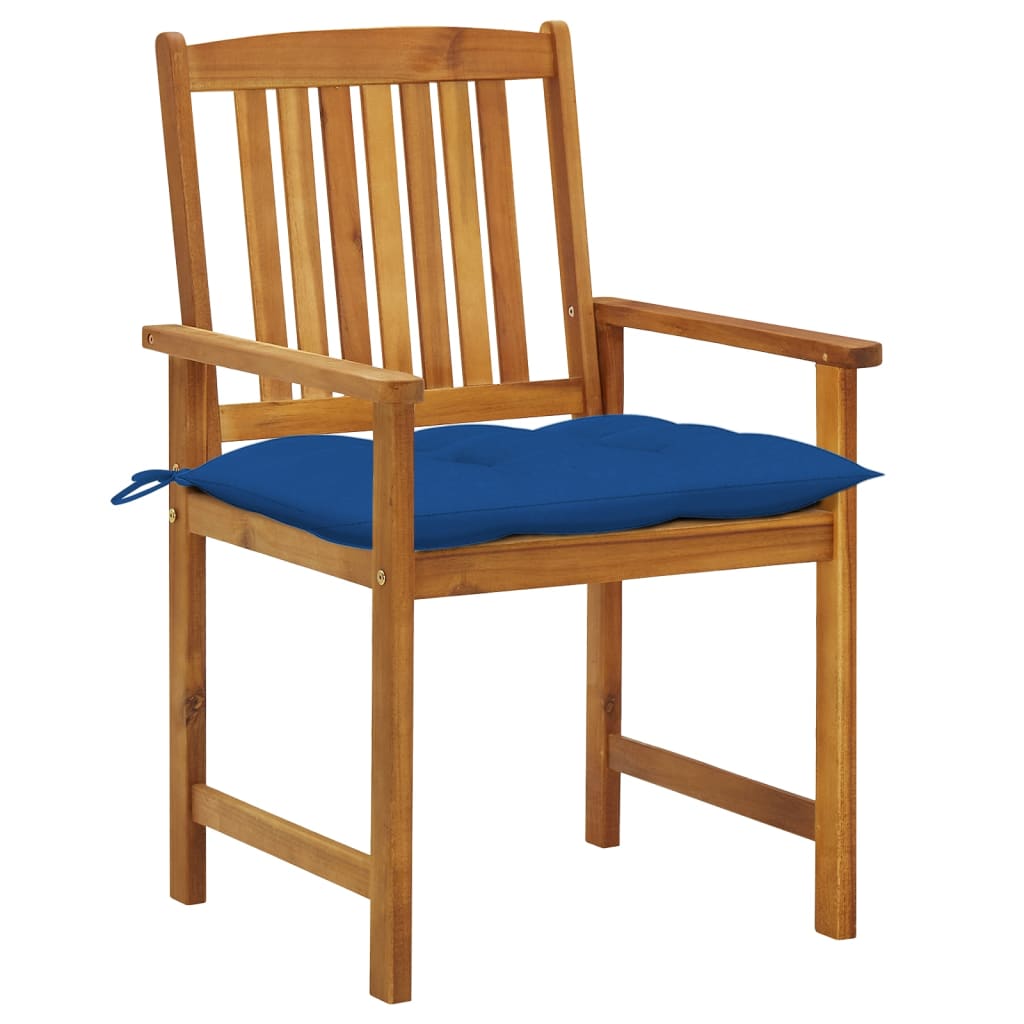 

vidaXL Tuinstoelen 8 st met kussens massief acaciahout