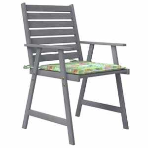 vidaXL Garten-Essstühle mit Kissen 4 Stk. Massivholz Akazie