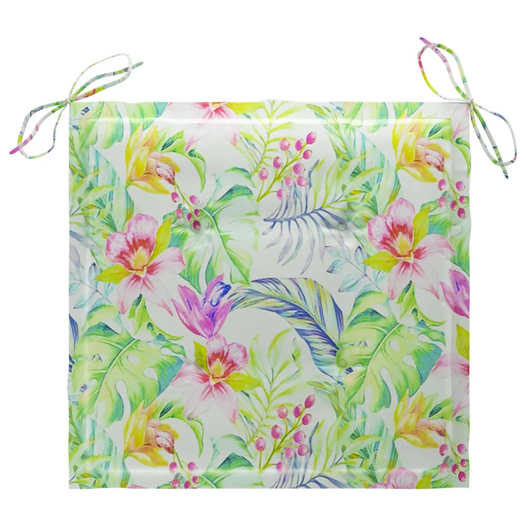 8 db tömör akácfa kerti szék párnákkal