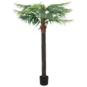 Umělý datlovník kanárský s květináčem 215 cm zelený - obrázek 1
