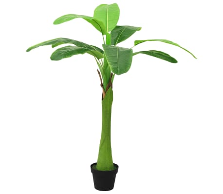 vidaXL Artificial Banana Tree with Pot 140cm Green