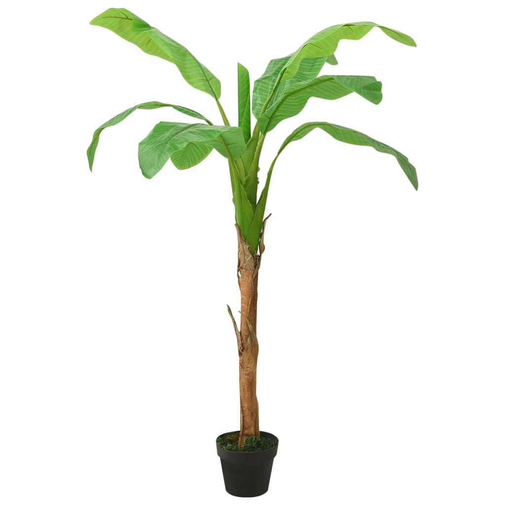 vidaXL kunstig bananpalme med potte 160 cm grøn