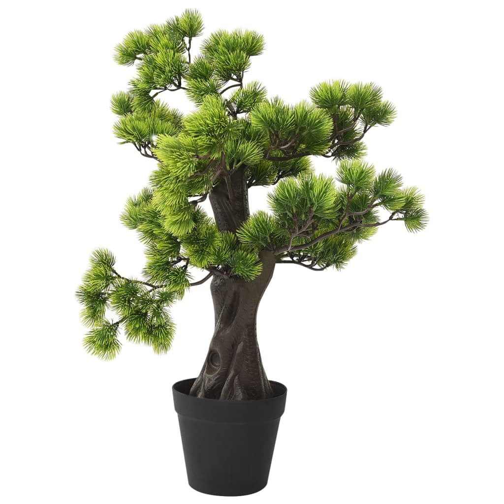 vidaXL Bonsái pinus artificial con macetero 60 cm verde