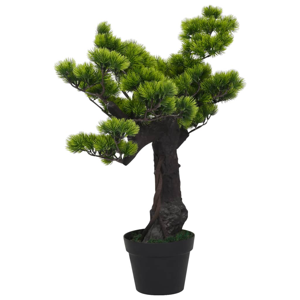 Umělá bonsaj borovice s květináčem 75 cm zelená