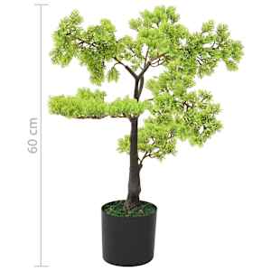 Umělá bonsaj cypřiš s květináčem 60 cm zelená - obrázek 7